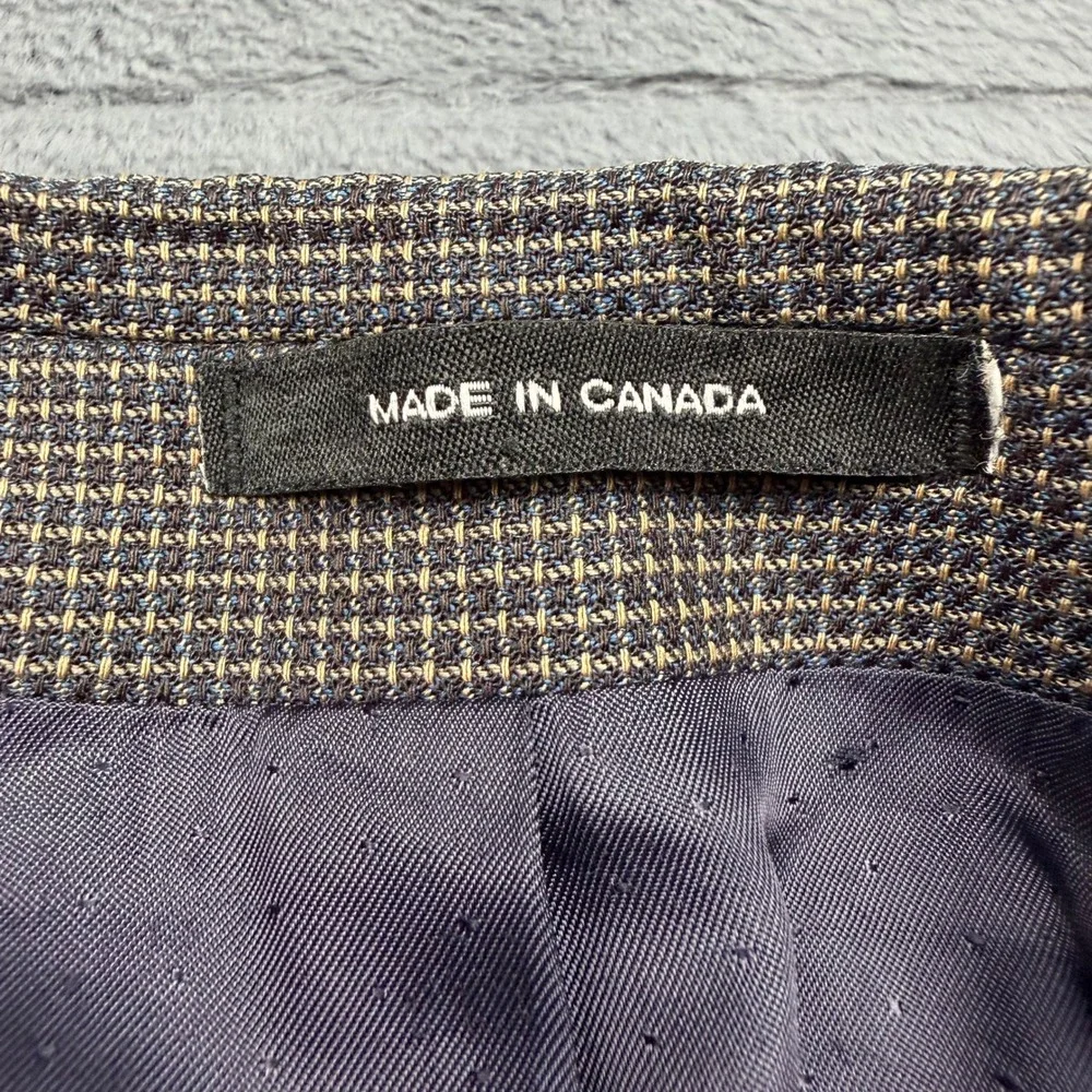 Calvin Klein Mens Brown Woolmark Pure New Wool 3-Button Sport Coat Blazer Canada